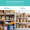 Best Choice Products Set of 4 16x12in Woven Water Hyacinth Pantry Baskets w/ Chalkboard Label, Chalk Marker